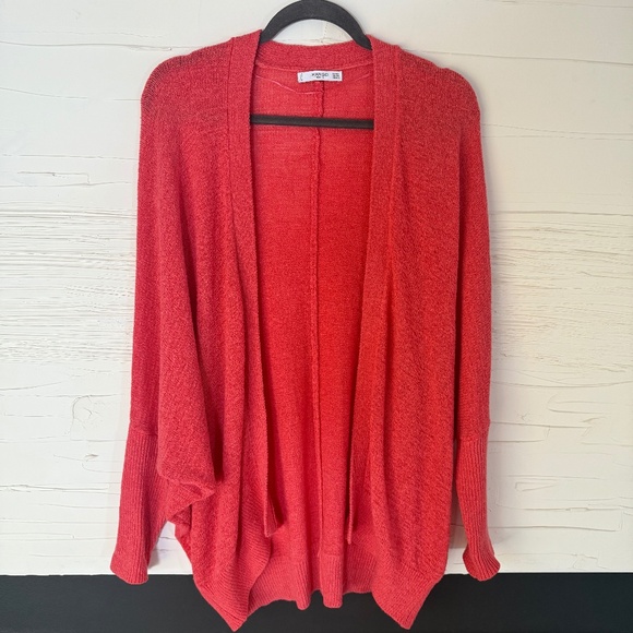 MNG (Mango) Cardigan | Size M/L/ Bright Coral Red Colour - Picture 1 of 6